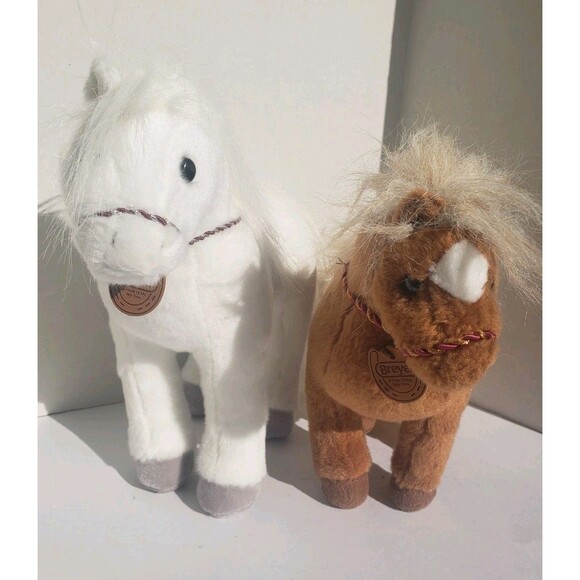 Lot Of 2: BREYER Arabian 13" & Brown 10" "A Horse Of My Very Own" Plush Stuffed - Picture 3 of 9